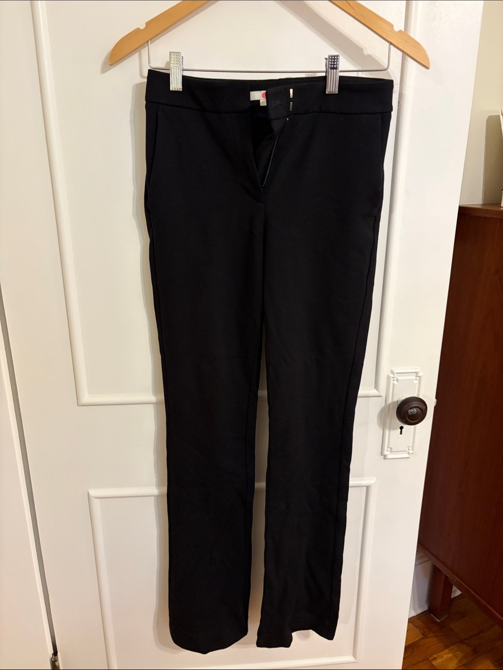 Boden Black Women's Dress Pants with Navy Trim